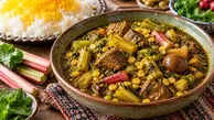طرز تهیه خورشت ریواس با لپه خانگی