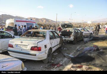 ببینید | فیلم دیده نشده از لحظه انفجار تروریستی کرمان
