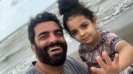 قاب خانوادگی منوچهر هادی در کنار مادر و دخترش