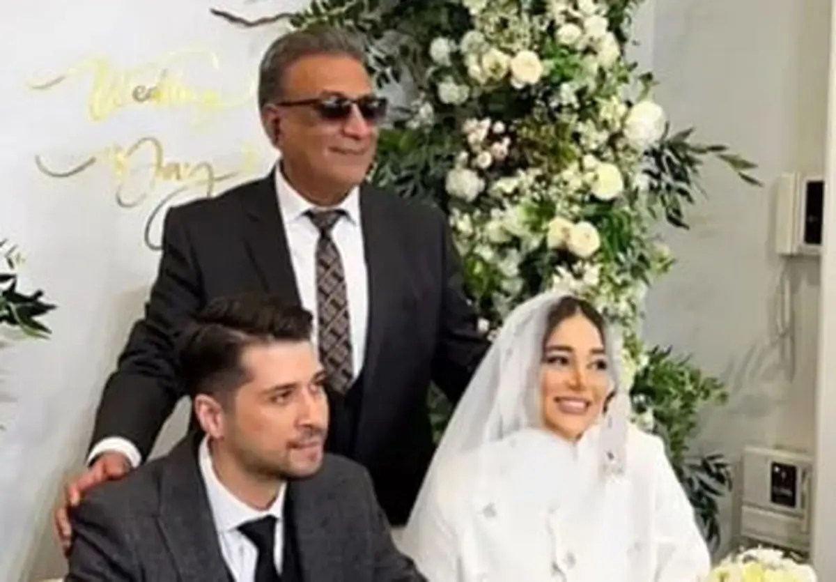  عکس ها / نگاهی به جشن عروسی مجلل و شاهانه عرفان اکبری با حضور پدر بازیگرش عبدالرضا اکبری / پدر و پسر بازیگر و عروس خانم زیبا ... 