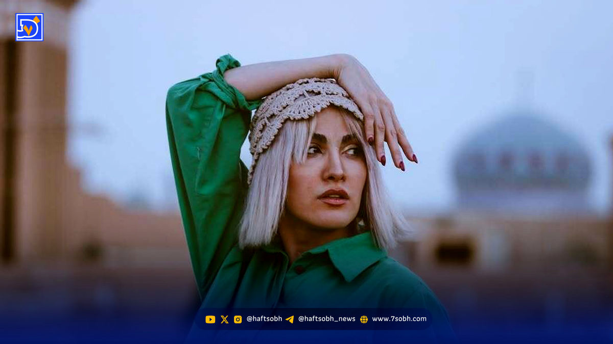تیپ و استایل جدید ریحانه رضی بازیگر نقش حوری تاسیان با موهای بلوند