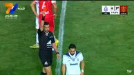 اخراج عرفان شهریاری و 10 نفره شدن ملوان مقابل پرسپولیس
