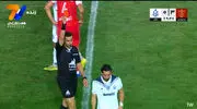 اخراج عرفان شهریاری و 10 نفره شدن ملوان مقابل پرسپولیس
