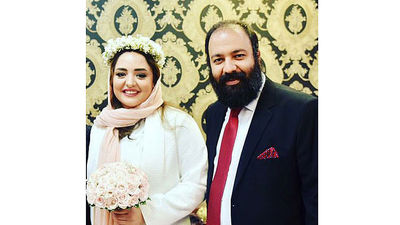 سکانس خنده‌دار نرگس محمدی و علی اوجی در بازسازی یک صحنه قدیمی (ویدئو)