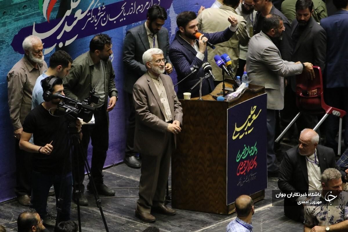 انتقادات تکراری سعید جلیلی به دولت روحانی در شهر تبریز