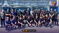 حضور ملی‌پوشان فوتسال در مراسم وداع با پیکر رهبر شهید