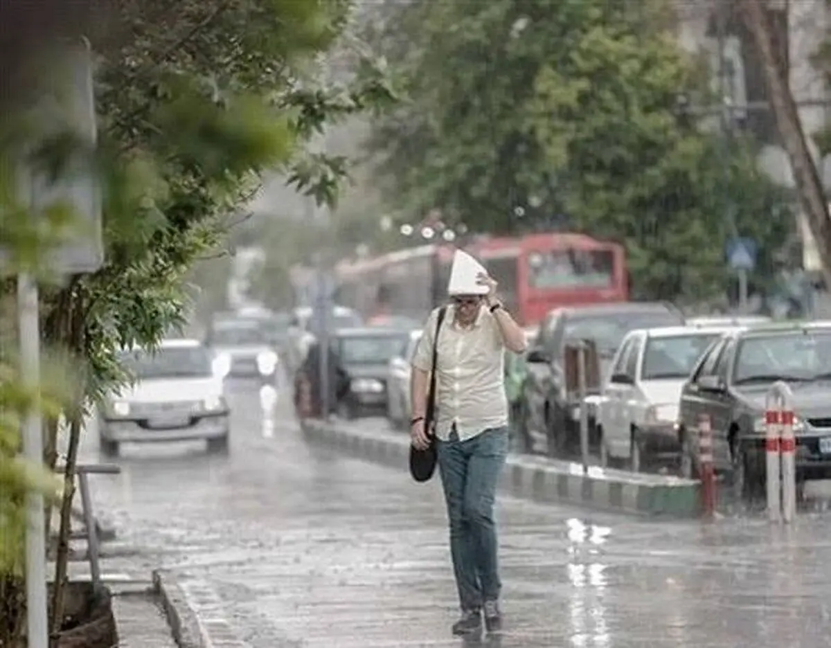 رگبار باران در برخی نقاط کشور /کاهش نسبی دما در سواحل دریای خزر