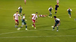 گل اول المپیاکوس به پاناتینایکوس روی پاس مهدی طارمی