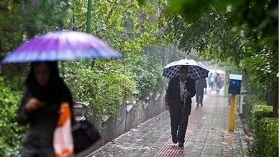 رگبار باران و باد شدید در ۶ استان کشور