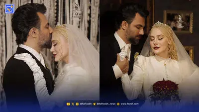 عکس روز | سلفی پاییزه آرام و بابک عروس و داماد جدید این روزها