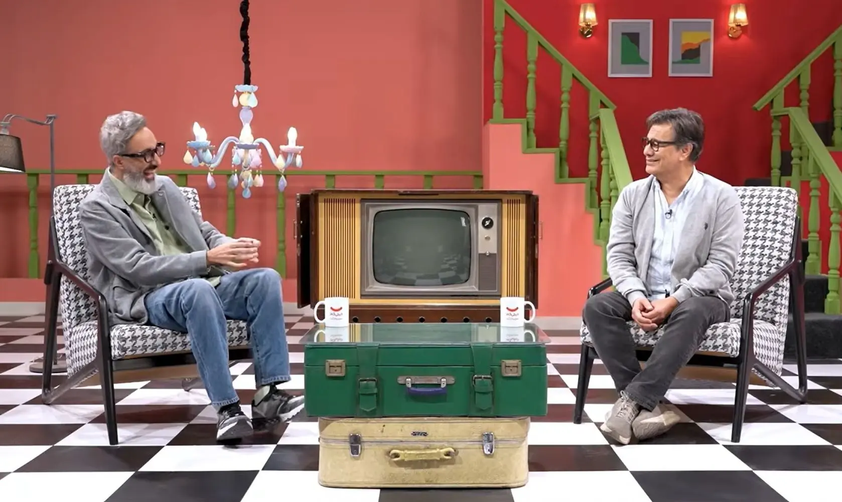 پیمان قاسم خانی و امیرمهدی ژوله در برنامه کلوز فرندز