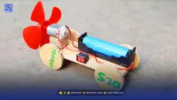 آموزش ساخت کاردستی ماشین پروانه دار مرحله به مرحله