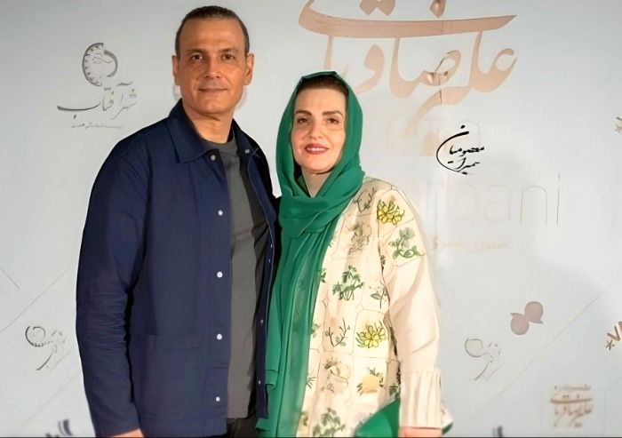 علیرضا قربانی و همسرش