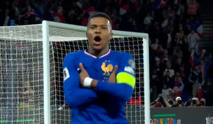 گل اول فرانسه به آذربایجان توسط کیلیان امباپه