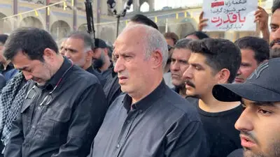 مهدی تاج در مراسم وداع با رهبر شهید: آقا فرموده بود ایران قوی، ورزش قوی می خواهد