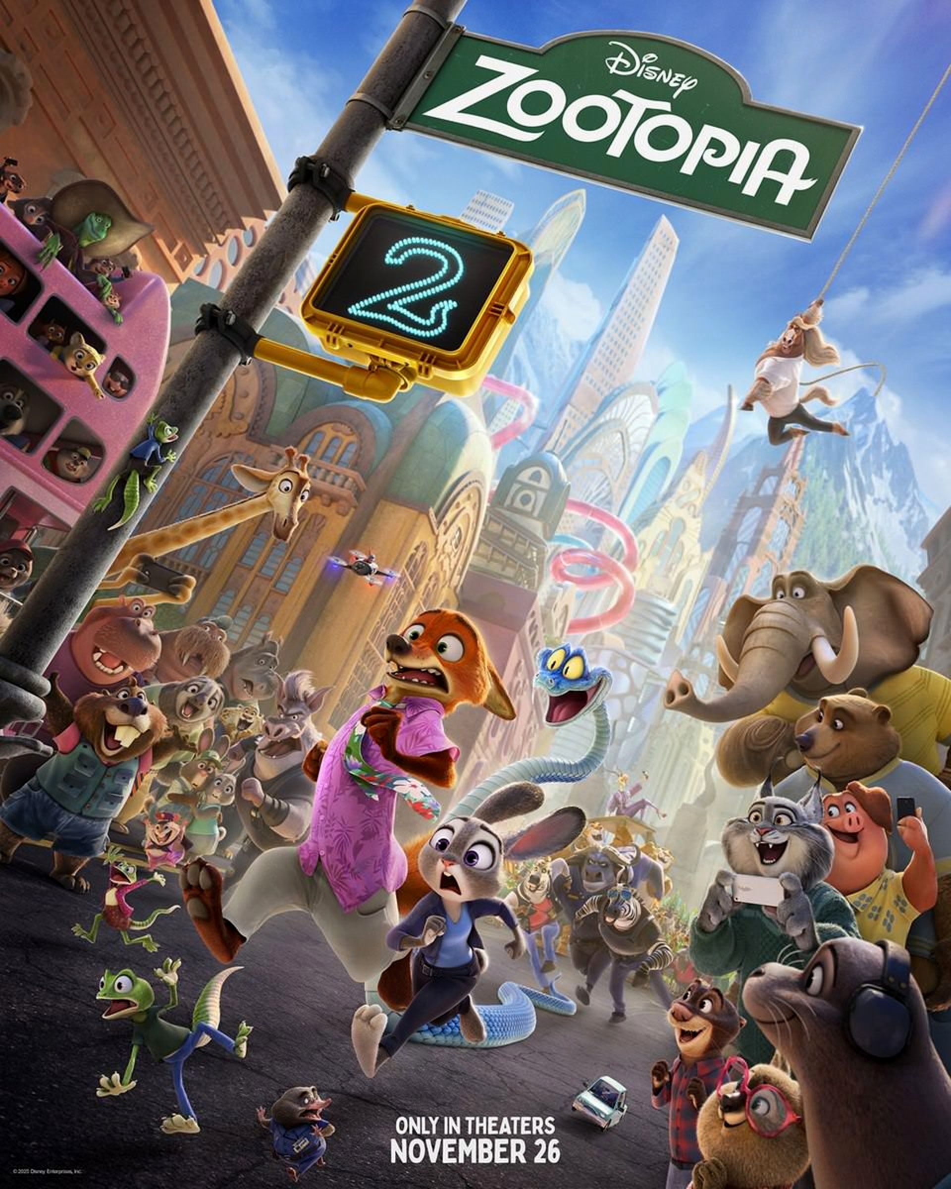 پوستر جدید انیمیشن Zootopia 2