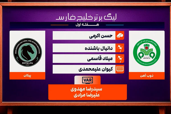 کارشناسی داوری دیدار ذوب آهن - پیکان