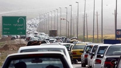 ترافیک سنگین در محور دماوند و فیروزکوه