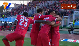 گل اول پرسپولیس به استقلال خوزستان توسط سروش رفیعی