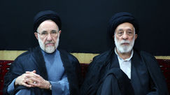 همنشینی هادی خامنه‌ای و خاتمی در یک مراسم عزاداری + تصاویر