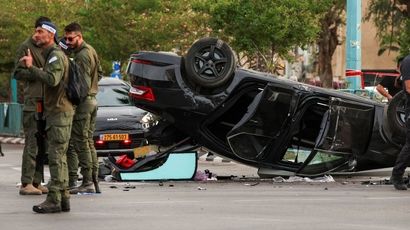 ببینید | واژگونی خودروی وزیر راستگرای افراطی اسرائیل 