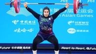 رکوردشکنی دختر وزنه بردار ایرانی در قطر کاپ
