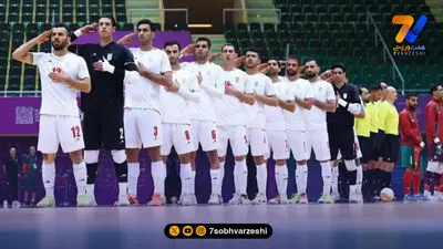 حضور ملی‌پوشان فوتسال در مراسم وداع با پیکر رهبر شهید