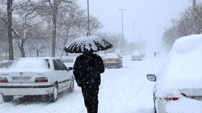 بارش برف و باران در جاده‌های ۱۳ استان کشور