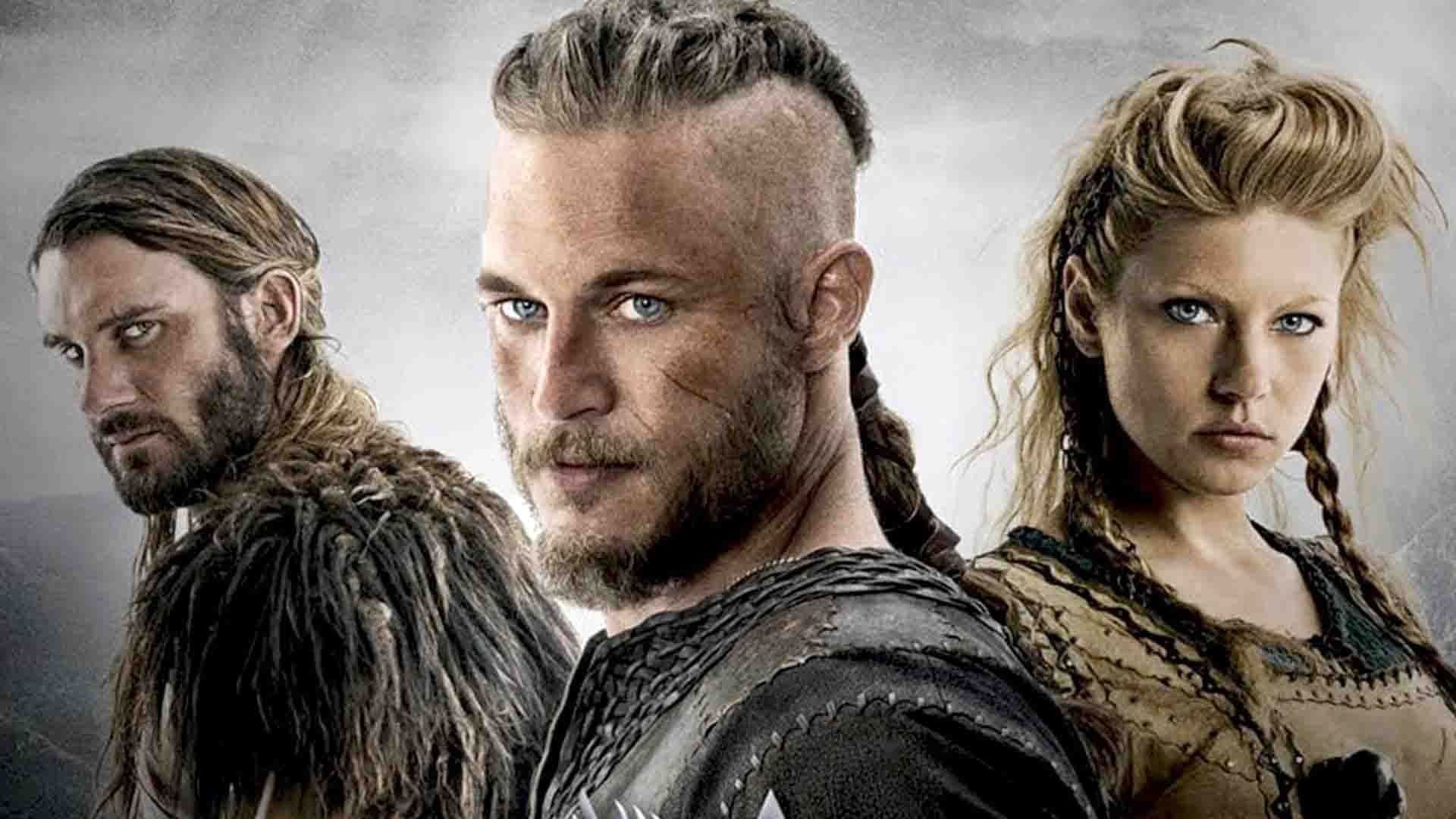 سه شخصیت اصلی سریال Vikings در کنار هم