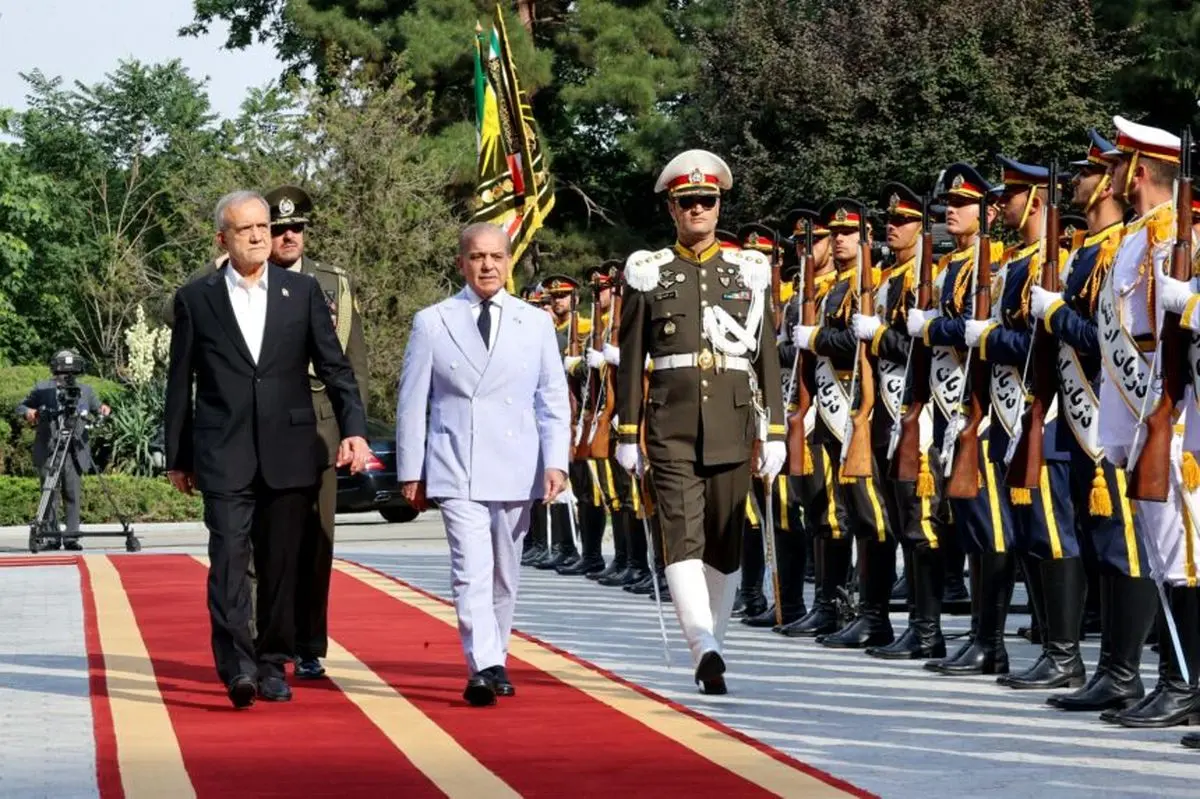 لحظه تذکر دژبان ریاست‌جمهوری به پزشکیان به دلیل رعایت نکردن پروتکل استقبال از نخست‌وزیر پاکستان (ویدیو)