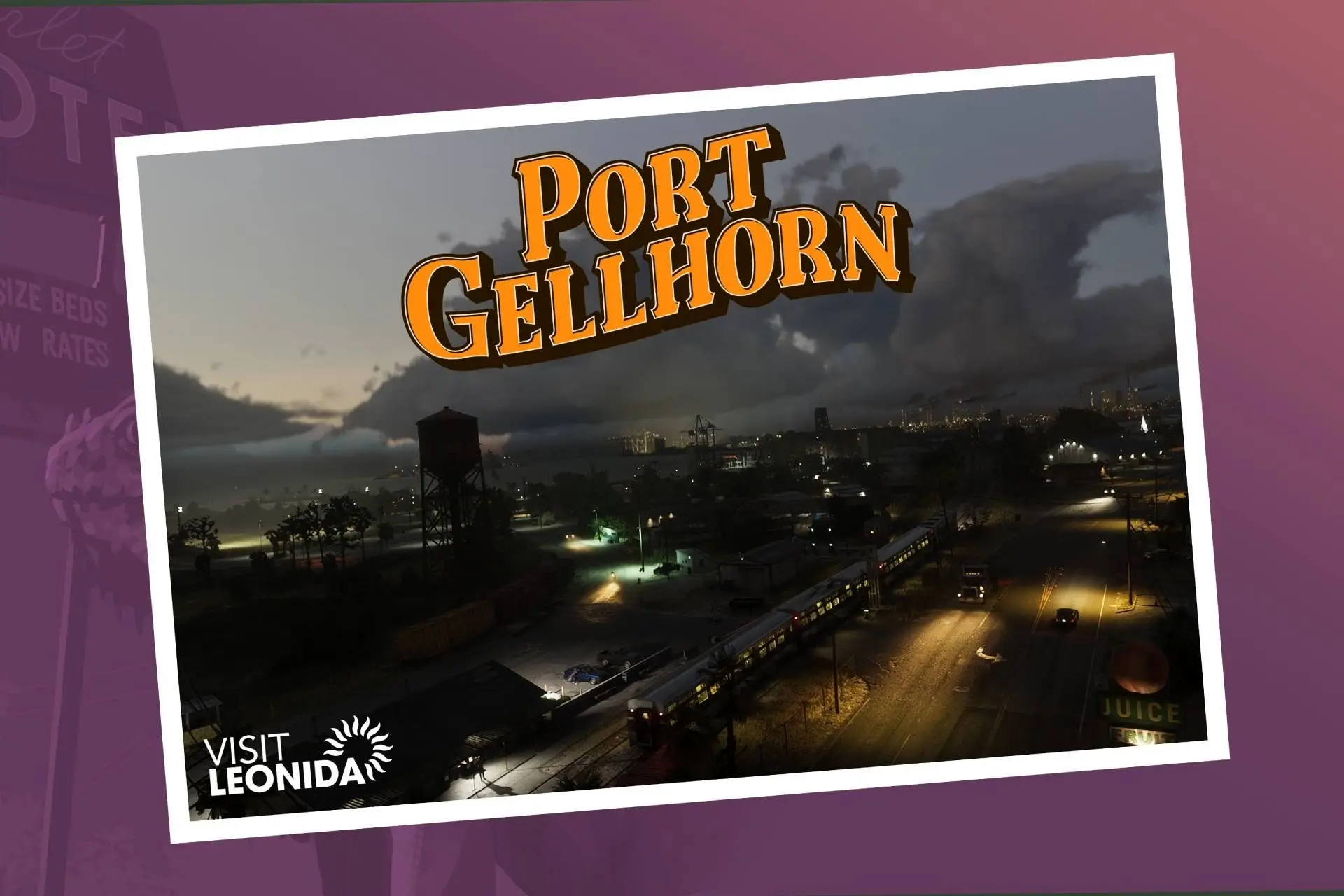 تصویر هنری رسمی بازی GTA 6