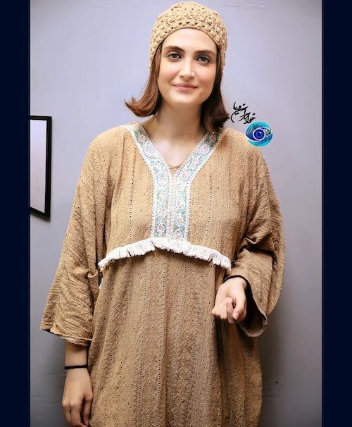 پیراهن نسکافه‌ای الناز ملک