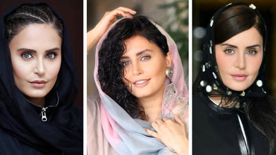 نگاه روز؛ ست زرد و طوسی مانتو مه‌لقا باقری