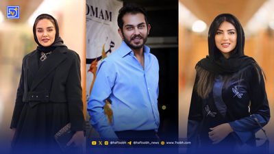 قاب عاشقانه جدید سام درخشانی نادر آوای باران و همسرش!