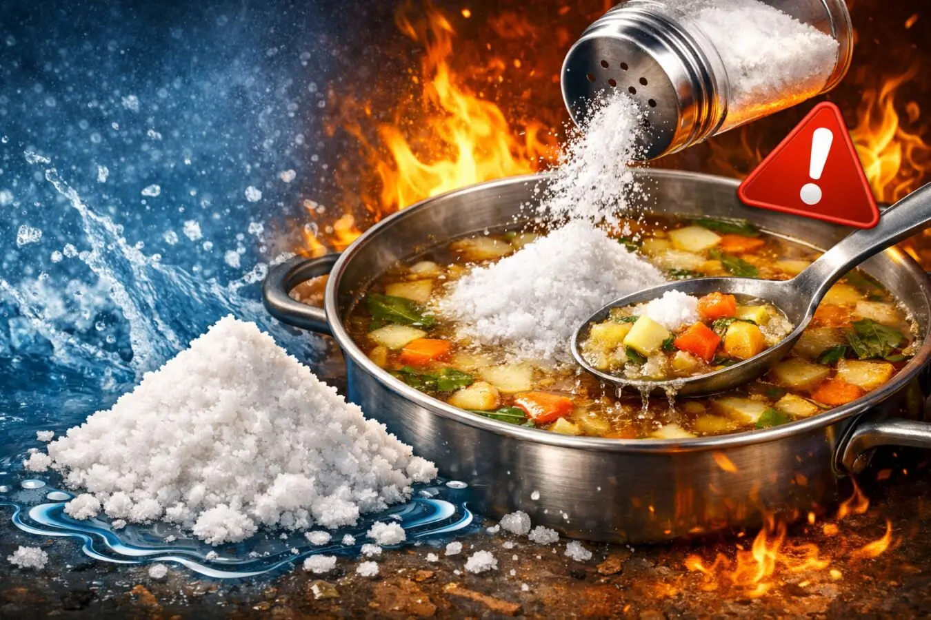چطور غذای شور را نجات دهیم؟ترفندهای کاربردی آشپزی