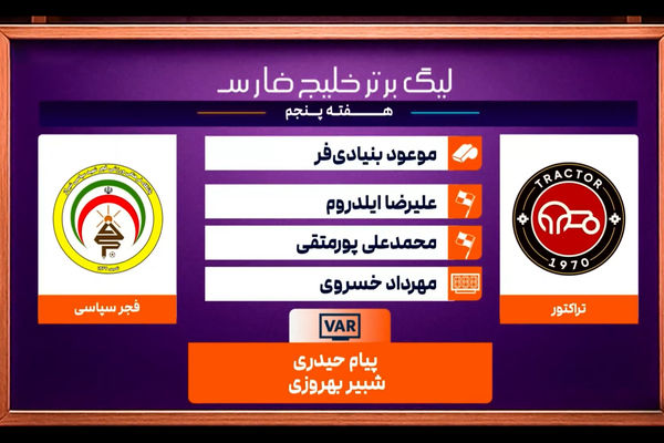 کارشناسی داوری تراکتور - فجر سپاسی