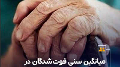 میانگین سنی فوتی‌ها در کشور چقدر است