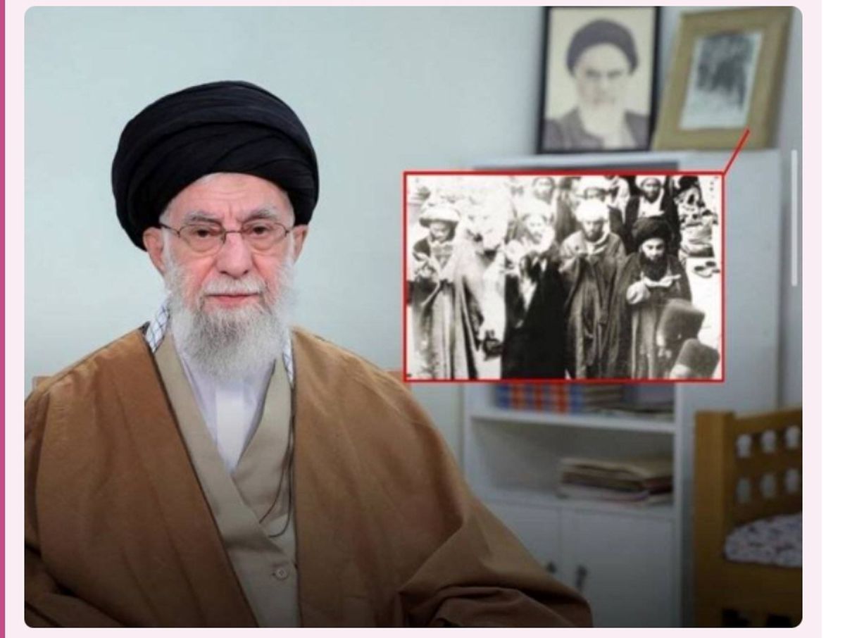 قاب عکس پشت سر رهبر انقلاب تصویر چه کسی بود و چه پیامی داشت؟