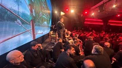 تصویری از حضور قالیباف و مخبر در مهدیه امام حسن مجتبی
