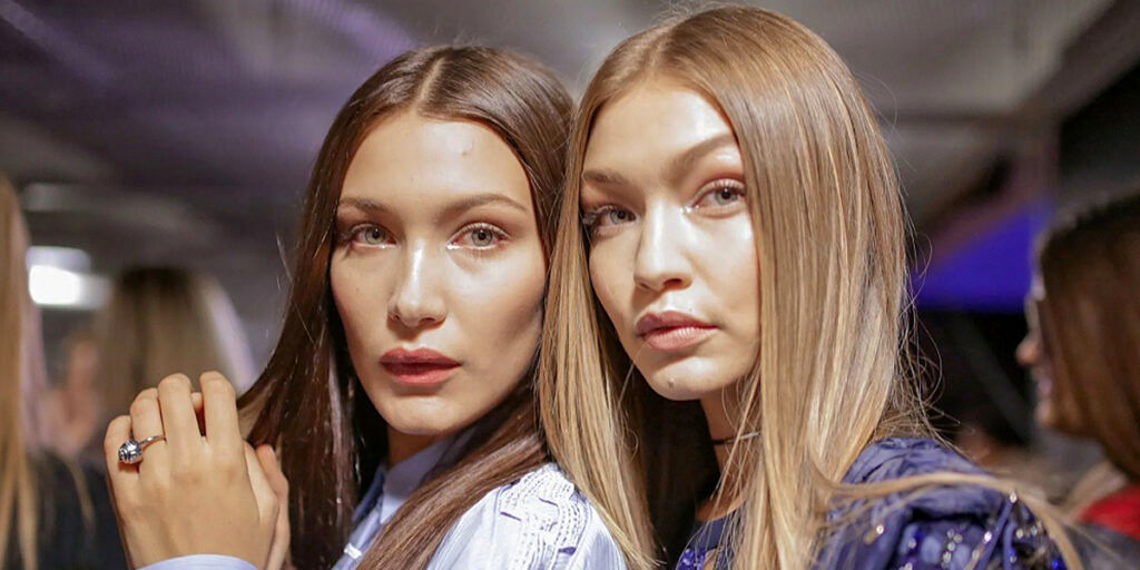 جی‌جی و بلا حدید در عروسی خواهرشان