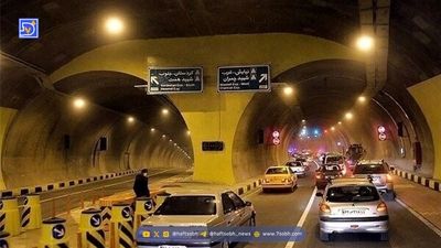 
هر دو مسیر تونل رسالت امشب مسدود است
