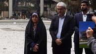 سلفی صمیمی سحر امامی مجری شیرزن صدا و سیما با سفیر کشورخارجی