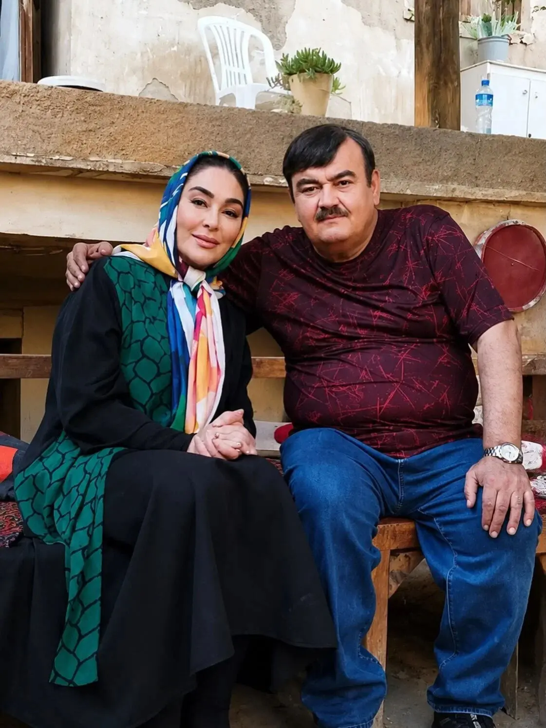 الهام حمیدی و اکبر عبدی