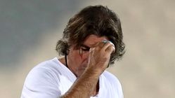 ریکاردو ساپینتو عصبانی شد و شیشه شکست!