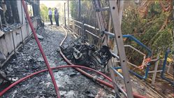 آتش‌سوزی در بیمارستانی در خیابان ولیعصر