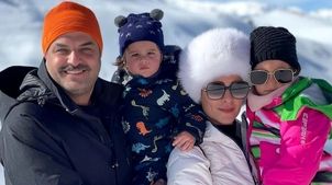 استایل متفاوت و ساده همسر سام درخشانی در روز عقد | مانتوی ساده با تاج گل عروسی