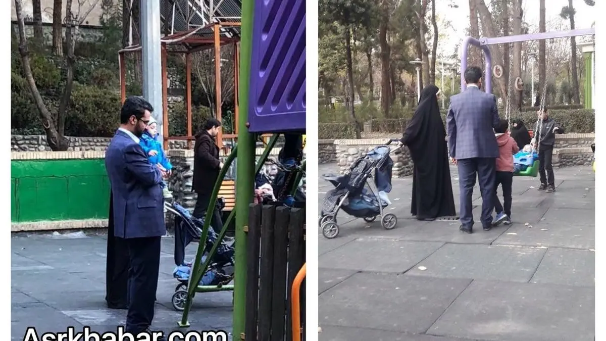 پارک‌گردی وزیر ارتباطات به همراه خانواده