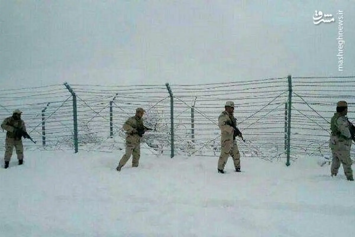مرزبانی از ایران در سرمای زیر صفر درجه