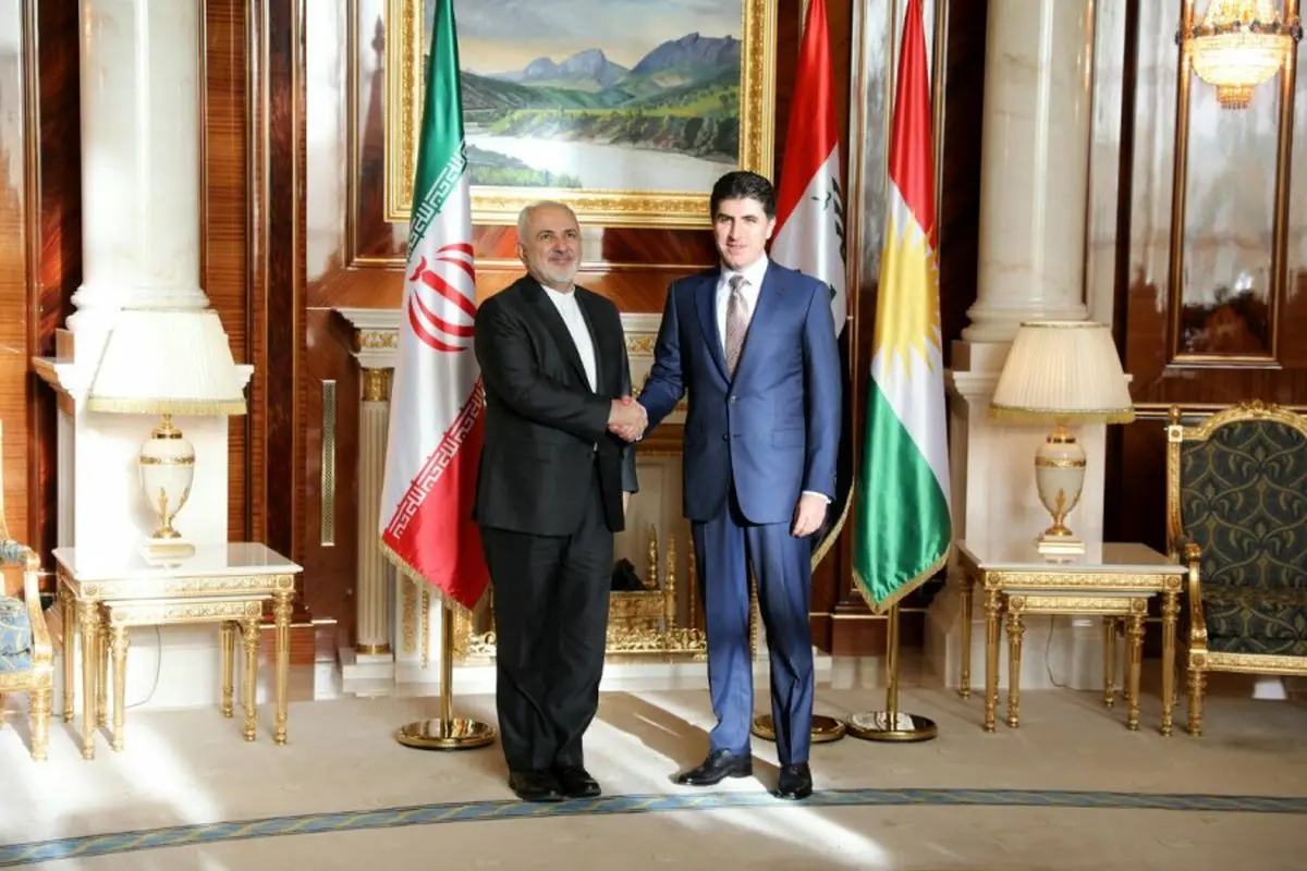 فارسی سخن گفتنِ بارزانی در دیدار با ظریف