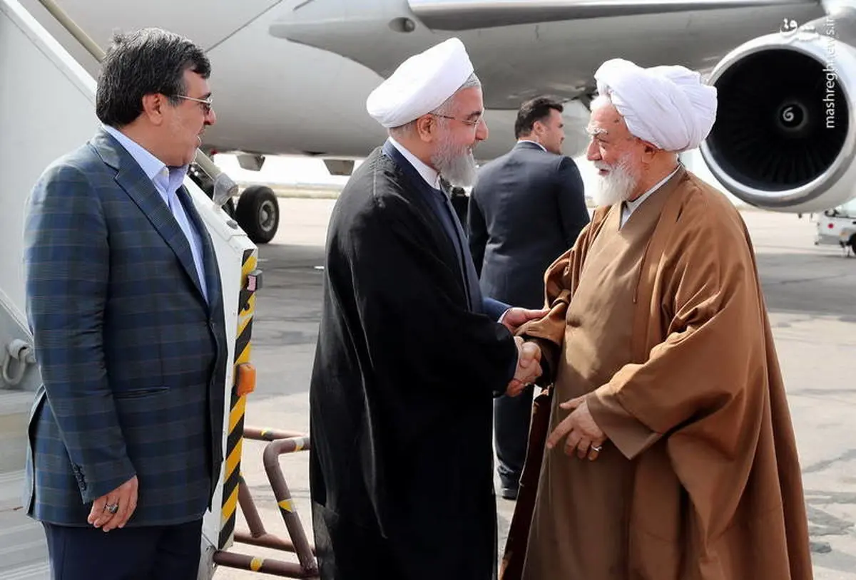 سخنان صریح امام جمعه بندرعباس در حضور روحانی